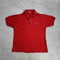 LACOSTE Herren Poloshirt Kurzarm Medium Polohemd Logo Polo T-Shirt 0414 Rot