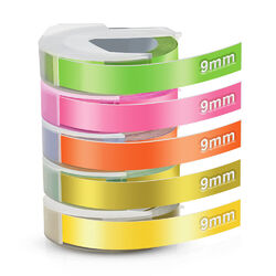 Dymo Omega 3D Präge Beschriftungsgerät Label Maker für Embossing Schriftband 9mm