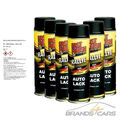 AUTOLACK 6x 500ml FAST FINISH RALLYE SCHWARZ MATT LACKSPRAY DOSE MOTIP DUPLI