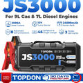 TOPDON JS3000 3000A 24000mAh Auto Starthilfe Jump Starter Booster Powerbank 3in1