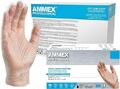 10x100 AMMEX PROFESSIONELLE KLARE VINYL MEDIZINISCHE HANDSCHUHE PULVER/LATEXFREI GRÖSSE M