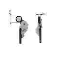 Riemenspanner Keilrippenriemen GATES T38192 für Skoda Octavia I Combi 1U5