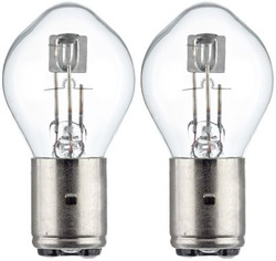 2x HELLA STANDARD S2 HALOGEN GLÜHLAMPEN 12V 35/35W BA20D | 8GD 002 084-131