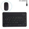 Bluetooth Tastatur Kabellos Keyboard Mit Maus für PC Handy Tablet QWERTZ Layout