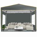 Faltpavillon 3x3m Pop Up Pavillion Gartenzelt Partyzelt Wasserdicht UV-Schutz