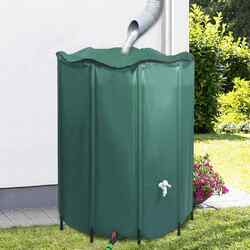  Regenwassertank Faltbar mit Hahn 1000L Regentonne Regenwasserfass vidaXL