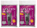 Bentonit Katzenstreu Golden Grey Master mit Silikat 14kg x 2