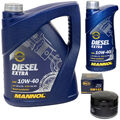 MANNOL Diesel EXTRA 10W40 API CH-4/SL 6 Liter + Ölfilter SM147 für Lancia Opel