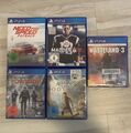 5 PS4 Spielesammlung, u.a.Need for Speed, Madden, Assassins Creed, Ab 18 Jahre