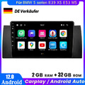 Carplay Android 12.0 2+32GB 9"Autoradio GPS Navi USB BT WIFI DAB Für BMW 5er E39