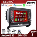 Autoradio Android 13 2+32G Apple Carplay GPS Navi WiFi Kam Für Audi TT MK2 06-12
