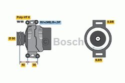 BOSCH Lichtmaschine Generator LiMa ohne Pfand 0 986 047 660