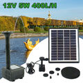 Solarbetriebene Brunnenwasserpumpe Vogelbad Gartenpool Teich Feature Kit