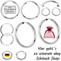 CREOLEN OHRRINGE KREOLEN DAMEN HERREN KINDER SILBER 925 OHRSCHMUCK GROß KLEIN 💎