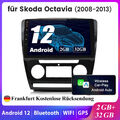 2+32G 10''Android 12 Für Skoda Octavia 2008-2013 Autoradio Navi GPS Carplay DAB+