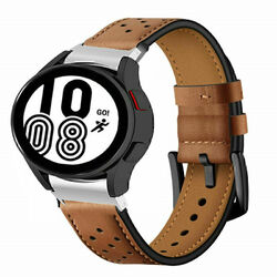 Leder Armband Für Samsung Galaxy Watch 7 6 4 40/44mm Classic 43/47mm 5 Pro 45mm