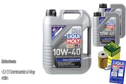 INSPEKTIONSKIT FILTER LIQUI MOLY ÖL 7L 10W-40 für Hyundai i20 PB PBT 1.6 CRDi