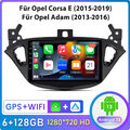 6+128G Für Opel Corsa E 2015-2019 Android 13 Autoradio GPS Navi WIFI 4G USB DAB+