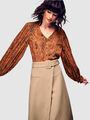 Reken Maar Bluse, Snake-Print cognac. NEU!!! SALE%%%