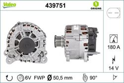 VALEO LICHTMASCHINE GENERATOR 180A passend für SKODA SUPERB YETI VW CALIFORNIA