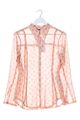 ZARA Hemd-Bluse Damen Gr. DE 34 nude-pink Casual-Look