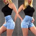 Jeans Shorts Damenjeans S 36 M 38 High Waist Jeansshorts Zazou 105