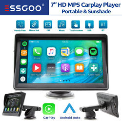 Tragbares Autoradio mit Wireless Carplay und Android Auto Bluetooth 7 Zoll