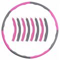 Hula Hoop Reifen Bauchtrainer Fitness Ring Training Massage Schaumstoff 8 Teile.