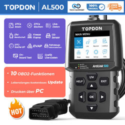 🔥TOPDON AL500 PROFI Auto diagnosegerät kfz Fahrzeug OBD2 Scanner Codeleser EOBD