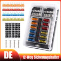 12 Fach Sicherungshalter 12V 24V KFZ Auto Sicherungskasten LKW Boot Sicher