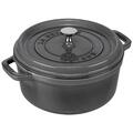 Staub La Cocotte 24cm rund Graphit-grau,Gusseisen