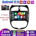 Für Peugeot 206 206CC SW 01-2008 Android 13 Carplay Autoradio 2+32G GPS NAVI RDS