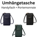 Frentree® Damen Umhängetasche mit Handyfach und Portemonnaie, Magnetverschluss