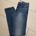 Guess Jeans Gr 27 Skinny High mit Perlen an den Taschen Blau wNEU