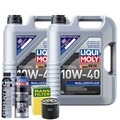 Motoröl 10W40 LIQUI MOLY Mos2 Leichtlauf 10L +MANN Ölfilter +Spülung +Cera Tec