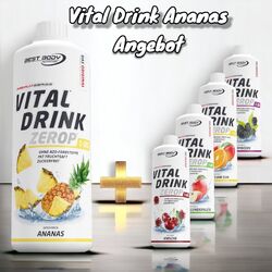 Best Body Low Carb Vital Drink 2 x 1L Mineraldrink Ananas Angebot 11,99€/L