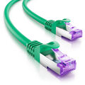 deleyCON 3m RJ45 Patchkabel mit CAT7 Rohkabel LAN DSL Netzwerkkabel S/FTP grün