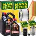 MANN INSPEKTIONSPAKET+6L MOTUL 5W-40 MOTORÖL passend für VW T4 BUS 2.4+2.5 TDI