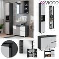 Badmöbelset J-shape modern Badezimmer Schrank Badschrank Vicco