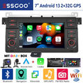 DAB+ 32G Android 13 Carplay Autoradio GPS RDS Für  BMW 3er E46 M3 Rover 75 MG ZT