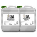 OWL Bundle 5L VG Glycerin Glyzerin + 5L PG Propylenglykol Propylene Glycol