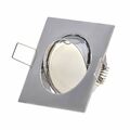 6x LED Einbaustrahler Set eckig schwenkbar 5-7W flach 12V MR16 Spot Strahler