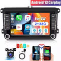 DAB+ Android 13 Autoradio Carplay GPS Navi Für VW Golf 5 6 Polo T5 Touran Passat