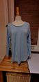 Esprit Shirt Tunika Bluse T Shirt Gr.Xl 42 44 Blau Neu mit Etikett Top Geschenk 