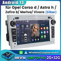 Für Opel Corsa C/D Zafira B Astra H Android 13 Carplay Autoradio GPS NAVI 2+64GB