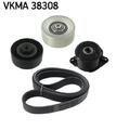 SKF VKMA 38308 Keilrippenriemensatz für BMW 3 Touring (E91) 3 Limousine (E90)