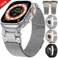 Magnet Milanaise Ersatz Armband für Apple Watch 10 9 8 7 6 5 4 SE 3 2 42/46/49mm