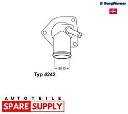 THERMOSTAT, KÜHLMITTEL FÜR OPEL VAUXHALL BORGWARNER (WAHLER) 4242.92D