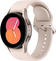 Samsung Galaxy Watch5 40 mm Aluminiumgehäuse pink gold am Sportarmband M/L pink