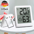 3 Stück Thermometer Hygrometer innen digitales Mini LCD Thermometer innen